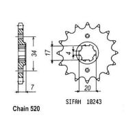 Přední řetězové kolečko Honda